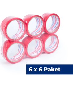 Resim Nuga 45 mm x 40 mt Kırmızı Koli Bandı 36 Adet 