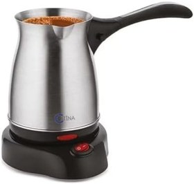 Resim CATINA Türk Kahve Makinesi – 4 Fincan, 1L Su Haznesi, Çelik Cezveli, Sessiz ve Kompakt, 220–240V 
