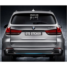 Resim Ogec Worx Gazi M.Kemal Imza-Dijital Saat özel yeni sticker 15*10,1 Cm 