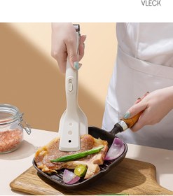 Resim VAN VLECK Silikon Maşalı Spatula - Isıya Dayanıklı, Kaymaz Saplı, Çok Amaçlı Mutfak Maşası Spatula 