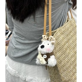 Resim OEMG 1 Adet Karikatür Çanta Çekicilik Anahtarlık Sevimli Iyi Şanslar Hediye Peluş Oyuncaklar Bebekler (Yurt Dışından) 