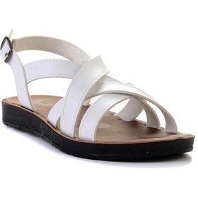 Resim Beyaz Kadın Sandalet L0642111209 Beyaz 