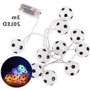 Resim Dancemonkey Yaratıcı Peri Tel Işıklar Futbol Topu Dize Işık I 3m 20 Renkli Işıklar Çok Renkli 