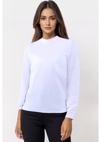 Resim Parlingerie Kadın Uzun Kollu Balıkçı Yaka Body beyaz 