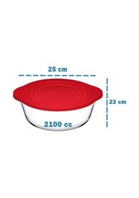 Resim Paşabahçe Borcam Tencere Plastik Kapaklı 2100 CC 59001 
