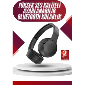 Resim Techno Stock Yeni Nesil Kulak Üstü Bluetooth Kulaklık Type-C Girişli Yüksek Ses Kaliteli 