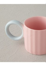 Resim English Home Angled New Bone China 2 Parça 2 Kişilik Kahve Fincan Takımı 90 Ml Açık Pembe Açık Pembe 