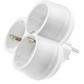 Resim ŞANLED 3'lü Topraklı Papatya Golyat, Üçlü Priz Çoğaltıcı 4 Adet 