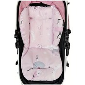 Resim Gateesat Prenses Pembe Yumuşak Polyester Bebek Arabası Minderi 0-3 Yaş Nefes Alabilir 