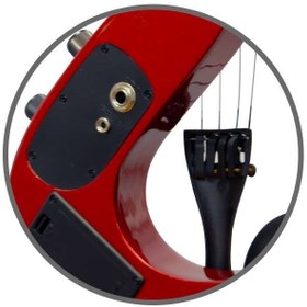Resim Extreme XVE44RD Elektro Keman (Kırmızı) | Kulaklık Çıkışı Sahne Performansı Seti 