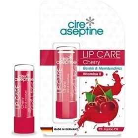 Resim Cire Aseptine Nemlendirici Renkli Dudak Bakım Kremi Cherry 