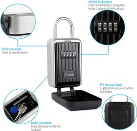 Resim Mühlen Safe Key 7 Askı Kelepçeli & Şifreli Anahtar Kasası 