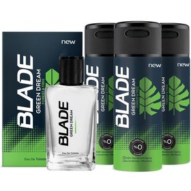Resim Blade Green Dream Erkek Parfüm EDT 70 ML + Green Dream Erkek Sprey Deodorant 3 x 150 ML 