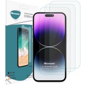 Resim Apple iPhone 14 Pro Max Screen Protector Nano Glass Cam Ekran Koruyucu (3`lü Paket) Microsonic