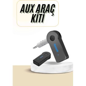 Resim Bluetooth Araç Kiti Aux Çıkışlı Telefon Müzik Alıcı Tüm Cihazlara Uyumlu 