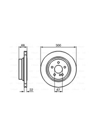 Resim Mercedes E 211 E200 1.8K 2002-2006 Bosch Arka Disk 2 Adet 