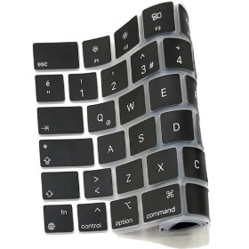 Resim Kızılkaya Apple Macbook Air 2022 A2681 13.6 Inç M2 Çip Türkçe Silikon Klavye Koruyucu Siyah 