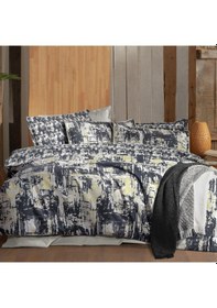 Resim Galiya King Size Battal Boy %100 Pamuk Flanel Pazen Nevresim Takımı Bej Bej 