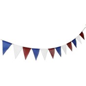 Resim Geeksen 5 Adet Fransız Renkli Bayrak Bayrağı Kırmızı Beyaz Mavi Renkli Üçgen Bayrak Parti Dekorasyonu 