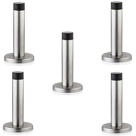 Resim 5 Adet Kapı Tamponu Stoper Duvara Monte Paslanmaz İnox 9,5 Cm 