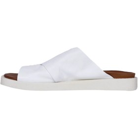 Resim Bueno Shoes Beyaz Deri Kadın Parmak Arası Terlik 01ws2809 