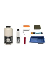Resim Cadence 2 Litre Dantel Boya 500Ml Ultimate Glaze Vernik Set 