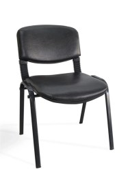 Resim Clk Home Office Furniture & Desing Siyah Ofis Büro Bekleme Misafir Form Koltuğu Sandalyesi Siyah 