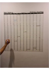 Resim Yıllık Takvim Planlayıcı Statik Kağıt Tahta 
