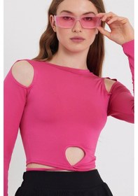 Resim Quhox Kadın Allegro Crop Pembe 