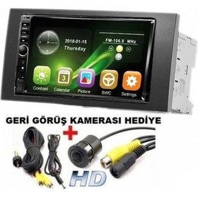 Resim Ford C-Max Uyumlu 7Inç Multimedıa Double Teyp Cerceveli Kameralı 