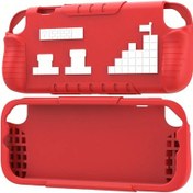 Resim Nintendo Switch 2 Back Cover Protective Back Grip Holder - Kırmızı 