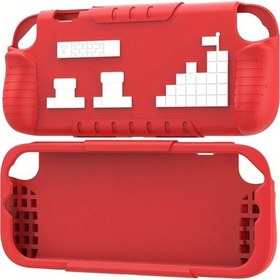 Resim Nintendo Switch 2 Back Cover Protective Back Grip Holder - Kırmızı 