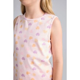 Resim DeFacto Regular Fit Elastik Bel 2'li Kalpli Açık Pembe Pijama Takımı Kız Çocuk I0406A826HS 
