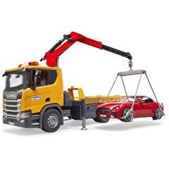 Resim Bruder Scania 560R Çekici Ve Roadster Araba 