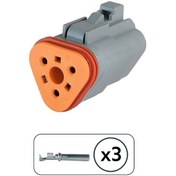 Resim Dt06-3s Erkek Konnektör 3 Pin Kablosuz 