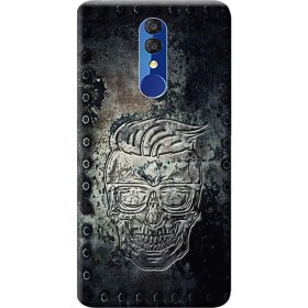 Resim Ceppare Alcatel 3 2019 Kılıf (5053K) Baskılı Silikon Kapak Kurukafa Tasarım STK:580 