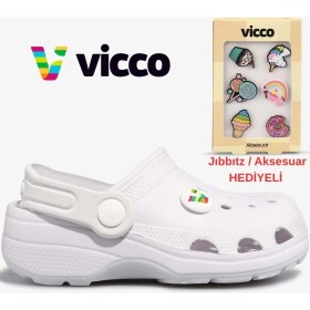 Resim Vicco Didim Jıbbıtz Aksesuar Hediyeli Ortopedik Unisex Çocuk Terlik 