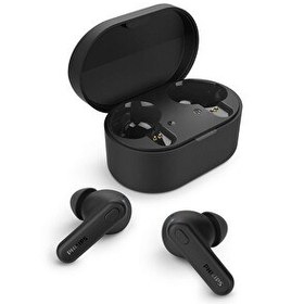 Resim Philips TAT1108BK IPX4 TWS Gerçek Kablosuz Siyah Bluetooth Kulak İçi Kulaklık 