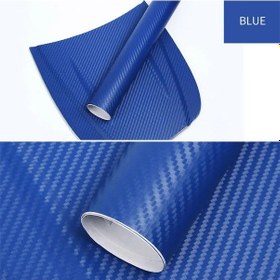 Resim Mavi-10x127cm-30cmx127cm 3d Karbon Fiber Araba ları Rulo Streç Film Araba Motosiklet Dıy Styling Vinil Siyah Ren 