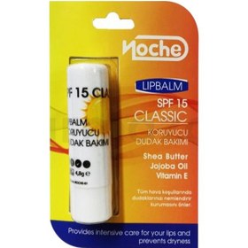 Resim Noche Klasik Koruyucu Dudak Balmı SPF15 4.8 G 