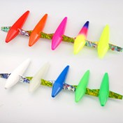 Resim 1 adet 12.7cm/17.78cm Deniz Balıkçılığı Yem - Lazer Jet Uçağı Yem ile Parıldayan Kırıntılı Kağıt, Tekne ve Gem Balıkçılığı için Çok Renkli Metalik Kaplama, Tatlı ve Tuzlu Su Balıkçılığı için Gerçekçi Balık Yem, Canlı Yem, Metalik Kaplama Yem 