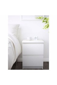 Resim IKEA Malm Komodin, Beyaz 