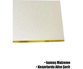 Resim Krem Gold Şeritli Lambader Şapkası 