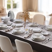 Resim Evaliza Serenity Platin 85 Parça 12 Kişilik Yemek Takımı 