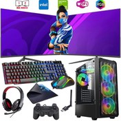 Resim i5 13400F 16GB DDR4 1TB m2 4GB GTX1650 Çift 24\ Monitörlü Oyun Bilgisayarı (Gaming SET) 