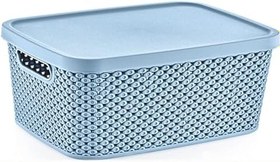 Resim Hobby Life Diamond Serisi Saklama Kutusu 13 Litre – Elmas Desenli Kapaklı, Geniş Hacimli ve Şık 