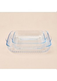 Resim Mastercheh 2'li Şeffaf Kare Cam Fırın Kabı Şeffaf 