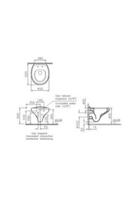 Resim VitrA İstanbul Rim-ex Asma Klozet Ve Kapak Takımı, Parlak Siyah Diğer 