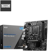 Resim Msı Pro H610m-e Ddr5 5600mhz 1xvga 1xhdmı 1xm.2 Usb 3.2 Matx 1700p 12. / 13. Ve 14. Nesil İşlemci Uyumlu 