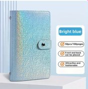 Resim Awesomestore Parlak Mavi Bayan A6 Cüzdan - 200 Gözlü Büyük Kapasiteli Para Ve Kart Organizatörü Parlak Mavi 